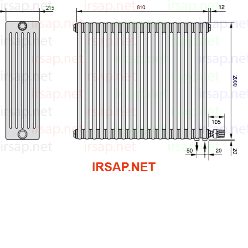 Радиатор IRSAP Tesi 62000/18 T26 CL 01